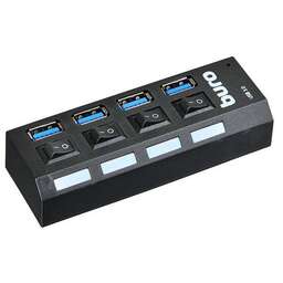 BURO Разветвитель USB 3.0 BU-HUB4-U3.0-L 4порт. черный