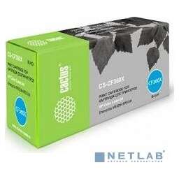 CACTUS CF360X Тонер Картридж Cactus CS-CF360X черный для HP CLJ M552dn/M553dn/M553N/M553x (12500стр.)