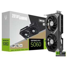 ZOTAC Видеокарта RTX5060 TWIN EDGE OC 8GB GDDR7 128bit 3xDP HDMI 2FAN MEDIUM PACK