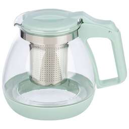MALLONY Чайник заварочный MENTOLO, 1,1 л, из жаропрочного стекла с фильтром из нерж стали (009370)