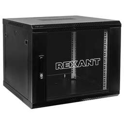 REXANT Шкаф коммутационный (04-0966-112) настенный 6U 600x600мм пер.дв.стекл 60кг серый 510мм 230град. 501мм сталь