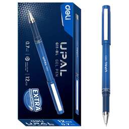 DELI Набор ручек гелев. Upal (EG11-BL-P) синий d=0.7мм кор.карт. (12шт)
