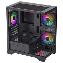 BLOODY Корпус BD-CC103F черный без БП mATX 7x120mm 1xUSB2.0 1xUSB3.0 audio bott PSU