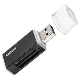 BURO Картридер внешний BU-CR-3104, черный