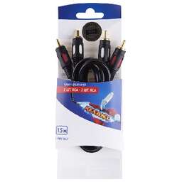 REXANT (06-3043) ШНУР 2RCA - 2RCA , 1.5 М, GOLD