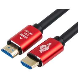ATCOM (АТ5943) Кабель HDMI 5М (Red/Gold, в пакете) VER 2.0