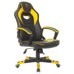 ZOMBIE Кресло игровое GAME 16, ткань/экокожа, до 120кг, черный/красный/красный