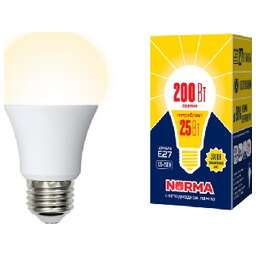 VOLPE (UL-00004469) LED-A70-25W/3000K/E27/FR/NR Форма A матовая Серия Norma 3000K