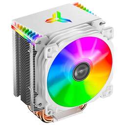 JONSBO Кулер CR-1400 White LGA1700/1200/115X/AM4 (24шт/кор, TDP 130W, PWM, 92mm ARGB Fan, 4 тепловые трубки, 4-pin, белый) Retail