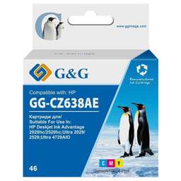 G&G Картридж струйный GG-CZ638AE 46 многоцветный (21мл) для HP DJ Adv 2020hc/2520hc