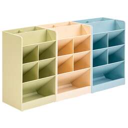 DELI Органайзер настольный 8939GREEN 120х91х205мм зеленый пластик