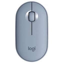 LOGITECH Мышка беспроводная PEBBLE M350 BLUEBERRY 910-006655