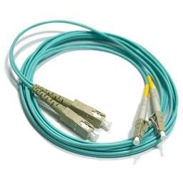 LANMASTER Патч-корд LAN-2LC-2SC/OM3-1.0 2x9/125 OS1/OS2 LC дуплекс-SC дуплекс 1м LSZH