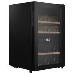 MAUNFELD Винный шкаф двухкамерный MFWC-50D16 вместимость: 16 бутылок, черный