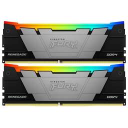 KINGSTON Память DDR4 2x32GB 3200MHz KF432C16RB2AK2/64 Fury Renegade RGB RTL Gaming PC4-25600 CL16 DIMM 288-pin 1.35В dual rank с радиатором Ret