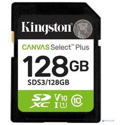KINGSTON SecureDigital 128GB Canvas Select Plus Gen3 150MB/s C10 UHS-I U1 V10