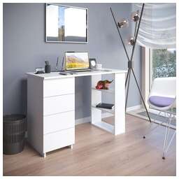 МЕБЕЛЬ-КОМПЛЕКС ЛАЙТ Стол письменный 4Я Белый