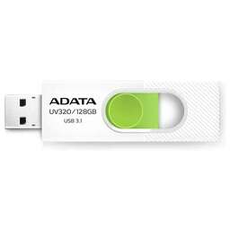 A-DATA Флеш Диск 128GB UV320 AUV320-128G-RWHGN USB3.2 белый/зеленый