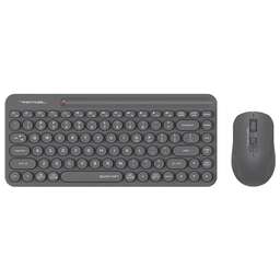 A4TECH Комплект (клавиатура+мышь) Fstyler FG3200 Air2, USB, беспроводной, серый
