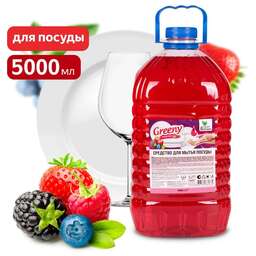 CLEAN&GREEN Средство для мытья посуды "Greeny" Light "Лесные ягоды" 5 л. CG8168