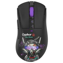 A4TECH Мышь беспроводная Bloody R73 Pro, игровая, радио, оптическая, USB, USB-C, 26000dpi, черный и рисунок [r73 pro cypher ghost]