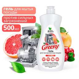 CLEAN&AMP;GREEN Гель для мытья посуды в посудомоечных машинах Greeny 500 мл. Clean&Green CG8321