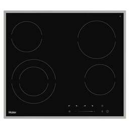 HAIER Электрическая варочная панель HHX-C64TDFB, Hi-Light, независимая, черный