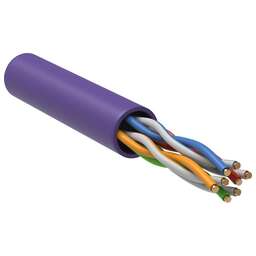 ITK Кабель информационный LC1-C5E04-126 кат.5E UTP 4 пары 24AWG LSZH внутренний 305м фиолетовый