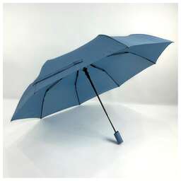 LEONORD Зонт полуавтоматический складной, 98 см, цвет: голубой (108966)