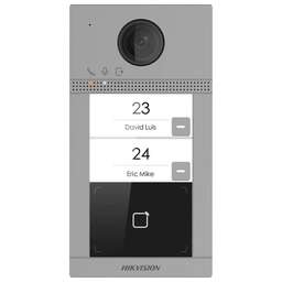 HIKVISION Видеопанель DS-KV8213-WME1(C)/Flush, цветная, врезной, серый