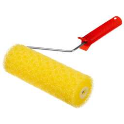 MTX Валик "Структурный" поролоновый с ручкой, "горошек", 230 мм, D 80 мм, D ручки 6 мм 80222