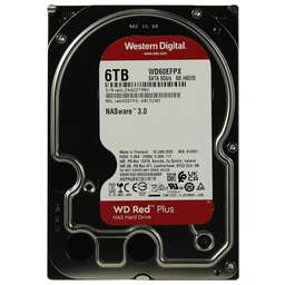 WD Жесткий диск Red Plus 60EFPX, 6ТБ, HDD, SATA III, 3.5"