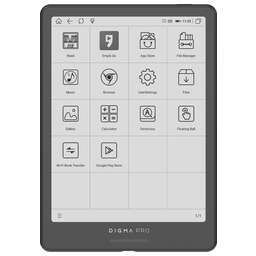 DIGMA Электронная книга pro Moon 8 8" E-Ink Carta 758x1024 1.8Ghz 3072/32Gb/SD/microSDHC/подсветка дисплея темно-серый
