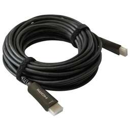 DIGMA Кабель аудио-видео HDMI 2.0 AOC, HDMI (m) - HDMI (m) , ver 2.0, 30м, GOLD, черный [bhp aoc 2.0-30]