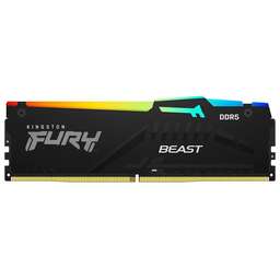 KINGSTON Модуль памяти 16GB DDR5 5600 DIMM FURY Beast Black RGB EXPO Non-ECC Unbuffered, 1RX8 36-38-38 1.25V 288-pin 16Gbit
