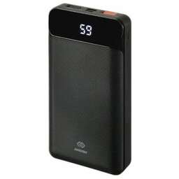 DIGMA Внешний аккумулятор (Power Bank) DGPF20B, 20000мAч, черный [dgpf20b22pbk]