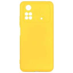 DF Чехол (клип-кейс) poCase-03, для Poco M4 Pro (4G), желтый [pocase-03 (yellow)]