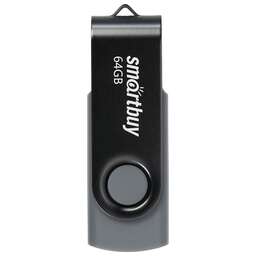 SMARTBUY (SB064GB2TWK) UFD 2.0 064GB Twist Black черный