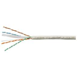 CABEUS Кабель информационный UTP-4P-CAT.6-SOLID-LSLTX-GY кат.6 U/UTP 4 пары PVC внутренний 305м серый