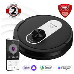 POLARIS Робот-пылесос IQ Home PVCR 4250, 50Вт, черный/черный