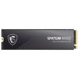 MSI Твердотельный накопитель SSD M.2 2280 1TB SPATIUM M560 Client SSD S78-440L0F0-P83, PCIe Gen5x4 with NVMe