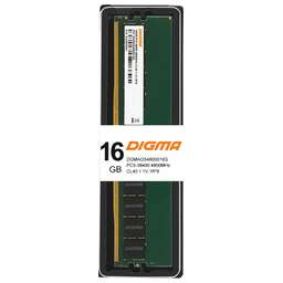 DIGMA Память DDR5 16GB 4800MHz DGMAD54800016S RTL PC5-38400 CL40 DIMM 288-pin 1.1В single rank Ret