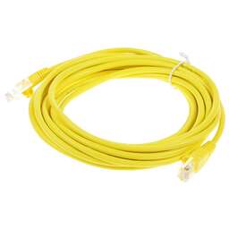 NONAME Патч-корд cat.5E molded 5м желтый RJ-45 (m)-RJ-45 (m)