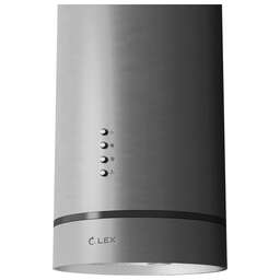 LEX Вытяжка каминная Tubo Isola 350 INOX нержавеющая сталь управление: кнопочное (1 мотор)