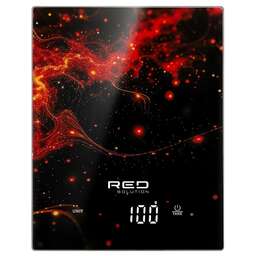 RED SOLUTION Весы кухонные S729, черный/нейростихия