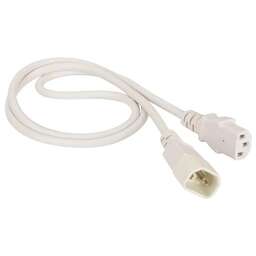 LANMASTER Шнур питания LAN-PP13/14-0.5-WH C13-С14 проводник.:3x0.75мм2 0.5м белый