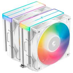 DEEPCOOL Вентилятор для процессора Deepсool AG620 ARGB V2 WH (Soc 1700/115X/1200/1851/AM5/AM4, 120mm, 1950rpm, 29.4 дБ, 260W, PWM 4-pin, Al+Cu)