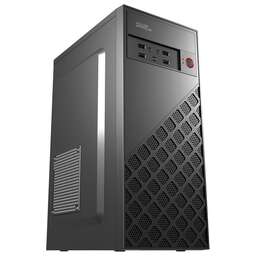 KINGPRICE Корпус KPCC-MD203 черный без БП ATX 1x80mm 3x120mm 2xUSB2.0 audio