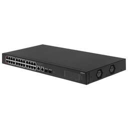 DAHUA Коммутатор DH-CS4228-24GT-375 (L2) 24x1Гбит/с 2xКомбо(1000BASE-T/SFP) 2SFP 24PoE 375W управляемый