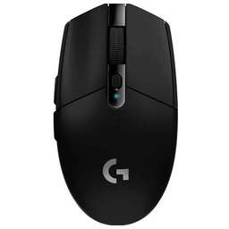 LOGITECH Мышь беспроводная игровая G304 LIGHTSPEED black (USB, оптическая, 12000 dpi, 6but) (910-005286)